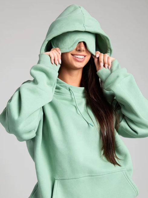 Women’s Casual Hoodie & Trousers Set – Loose Two-Piece Sweatsuit | Cozy Hooded Top and Long Pants Lounge Outfit