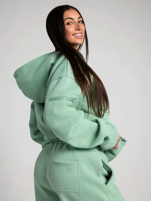 Women’s Casual Hoodie & Trousers Set – Loose Two-Piece Sweatsuit | Cozy Hooded Top and Long Pants Lounge Outfit