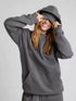 Women’s Casual Hoodie & Trousers Set – Loose Two-Piece Sweatsuit | Cozy Hooded Top and Long Pants Lounge Outfit
