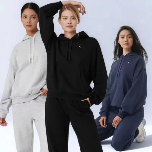 2025 Women’s Accolade Hoodie – Loose-Fit Pullover Yoga & Sports Hoodie | Casual Fleece Hooded Sweatshirt for Outdoor & Everyday Wear