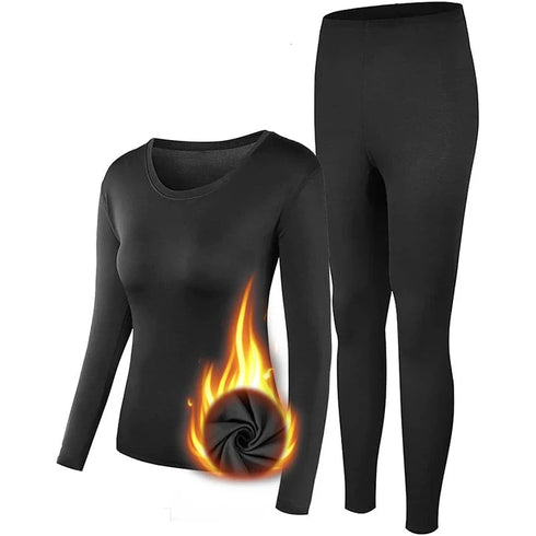 Women's Thermal Underwear Set - Lightweight Base Layer Long Johns for Cold Weather, Warm Pajama
