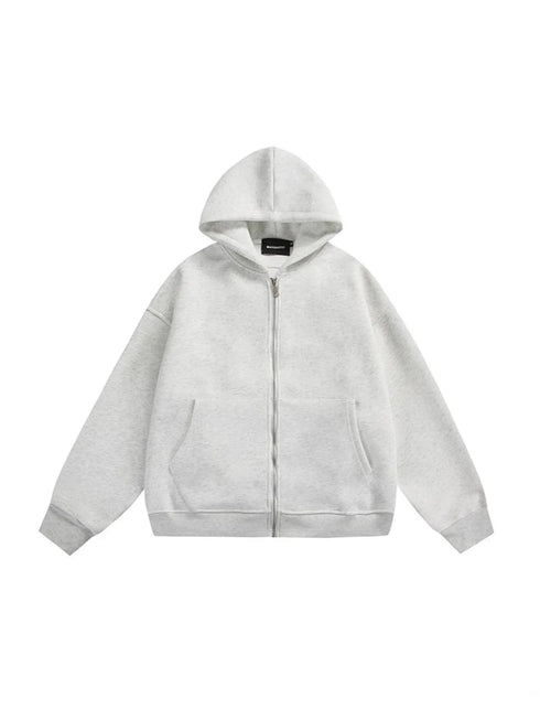 Unisex Full-Zip Hoodie Jacket with Integrated 3D Backpack | Travel-Ready Punk Style Lightweight Sweatshirt