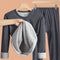 Men's Plus-Size Thermal Underwear Set Cashmere Antibacterial Two-Piece Base Layer