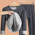 Men's Plus-Size Thermal Underwear Set Cashmere Antibacterial Two-Piece Base Layer