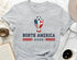 North America 2026 Soccer T-Shirt, USA Canada Mexico Fan Tee for Men and Women
