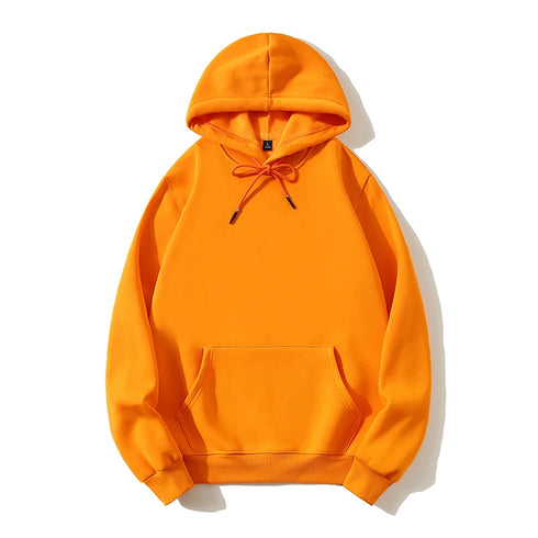 Men’s & Women’s Oversized Fleece Hoodie – 500g Thick Pullover | Unisex Loose Solid Hoodie for Autumn & Winter | Warm Casual Hooded Sweatshirt