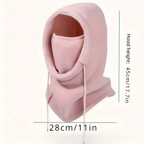 Warm Winter Balaclava Hood Scarf - Windproof Neck Gaiter for Skiing, Snowboarding & Cold Weather