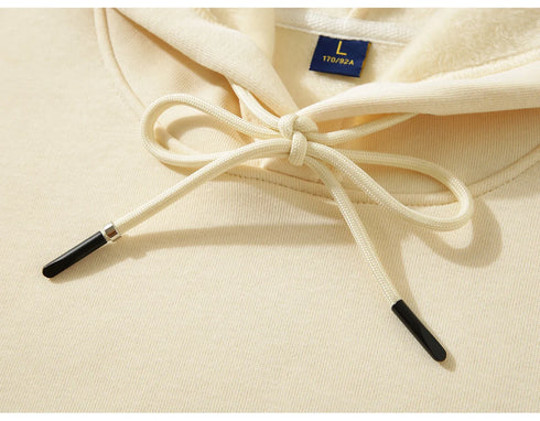 Men’s & Women’s Oversized Fleece Hoodie – 500g Thick Pullover | Unisex Loose Solid Hoodie for Autumn & Winter | Warm Casual Hooded Sweatshirt