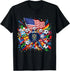 Vintage 2026 North America Soccer T-Shirt, USA Canada Mexico Fan Tee for Men and Women