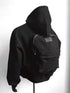 Unisex Full-Zip Hoodie Jacket with Integrated 3D Backpack | Travel-Ready Punk Style Lightweight Sweatshirt