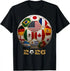 Worldwide Flags 2026 Soccer T-Shirt, USA Canada Mexico Fan Tee for Unisex Football Lovers