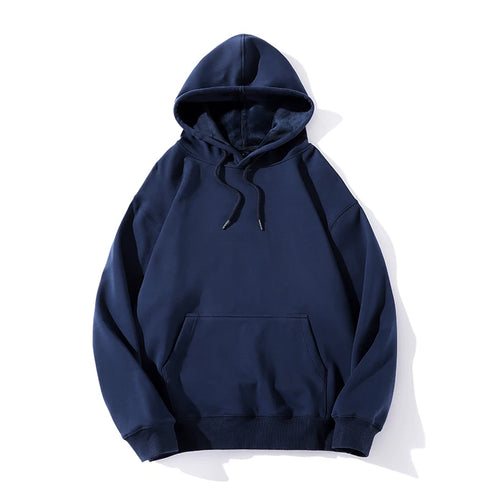 Men’s Heavy Cotton Hoodie – 100% Thick Fleece Pullover | Long Sleeve Loose Fit Winter Sweatshirt | Casual Gothic Plus Size Hooded Jacket