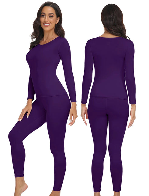 Women's Thermal Underwear Set - Lightweight Base Layer Long Johns for Cold Weather, Warm Pajama