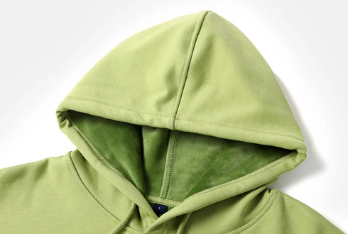 Men’s Heavy Cotton Hoodie – 100% Thick Fleece Pullover | Long Sleeve Loose Fit Winter Sweatshirt | Casual Gothic Plus Size Hooded Jacket