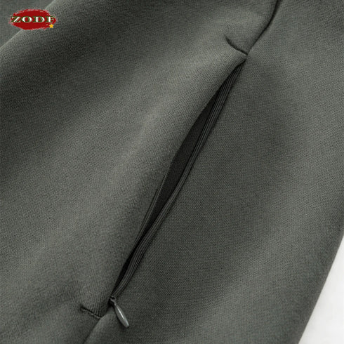 Men’s & Women’s Fleece Hoodie – 345gsm Thick Pullover | Loose Solid Hooded Sweatshirt with Side Zipper Pocket | Autumn & Winter Casual Unisex Hoodie