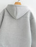 Women's Heavyweight Full-Zip Hoodie Sweatshirt | High Street Loose Fit Autumn/Winter Jacket | Solid Color with Pockets