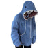 Shark Sweatshirt – Blue Hoodies with Shark, Long Sleeve Animal Cartoon Pullover for Men & Women