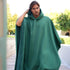 Oversize Men's High Street Long-Line Cloak Robe Hoodie | Solid Color Urban Pullover Sweatshirt
