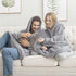 Oversized Fleece Wearable Blanket Hoodie – Double-Faced Warm Winter Pullover with Large Pocket | Unisex Cozy Sweatshirt Robe for Women & Men