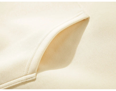 Men’s & Women’s Oversized Fleece Hoodie – 500g Thick Pullover | Unisex Loose Solid Hoodie for Autumn & Winter | Warm Casual Hooded Sweatshirt