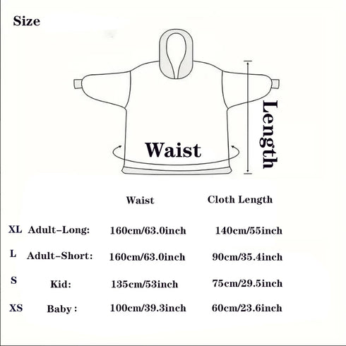 Oversized Wearable Blanket Hoodie – Fleece Giant TV Hoodie with Sleeves for Adults | Warm Winter Pullover for Women & Men | Halloween Pumpkin Hoodie