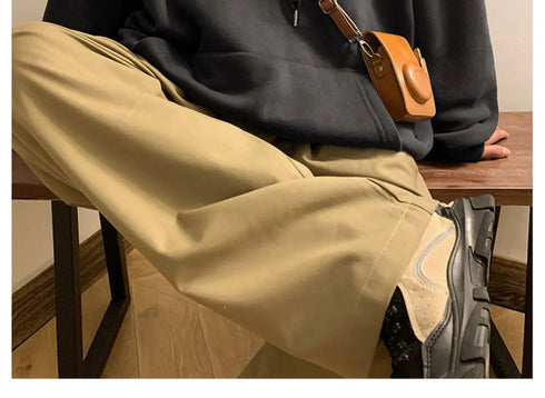 Men’s Oversized Hoodie – Casual Streetwear Hooded Sweatshirt for Spring & Fall | Loose Fit Harajuku Style Hoodie