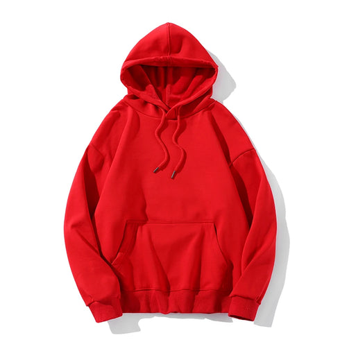 Men’s Heavy Cotton Hoodie – 100% Thick Fleece Pullover | Long Sleeve Loose Fit Winter Sweatshirt | Casual Gothic Plus Size Hooded Jacket
