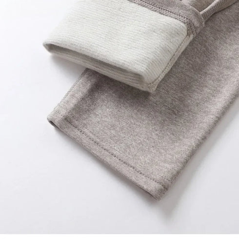 Men's Plus-Size Thermal Underwear Set Cashmere Antibacterial Two-Piece Base Layer