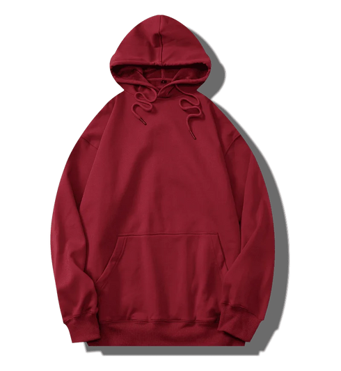 Men’s Heavy Cotton Hoodie – 100% Thick Fleece Pullover | Long Sleeve Loose Fit Winter Sweatshirt | Casual Gothic Plus Size Hooded Jacket
