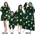 Oversized Wearable Blanket Hoodie – Fleece Giant TV Hoodie with Sleeves for Adults | Warm Winter Pullover for Women & Men | Halloween Pumpkin Hoodie