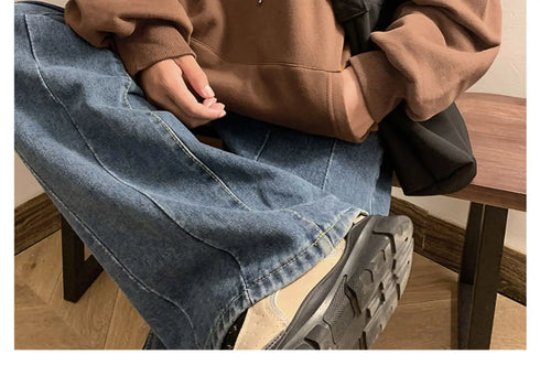 Men’s Oversized Hoodie – Casual Streetwear Hooded Sweatshirt for Spring & Fall | Loose Fit Harajuku Style Hoodie