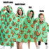 Oversized Wearable Blanket Hoodie – Fleece Giant TV Hoodie with Sleeves for Adults | Warm Winter Pullover for Women & Men | Halloween Pumpkin Hoodie