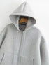 Women's Heavyweight Full-Zip Hoodie Sweatshirt | High Street Loose Fit Autumn/Winter Jacket | Solid Color with Pockets