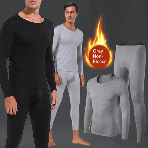 Men's Winter Thermal Innerwear Trousers - Plush German Cashmere & Silk Self-Heating Insulated Bottom Wear Set