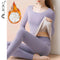 Women's Fleece-Lined Thermal Underwear Set - First Base Layer Long Johns Undershirt