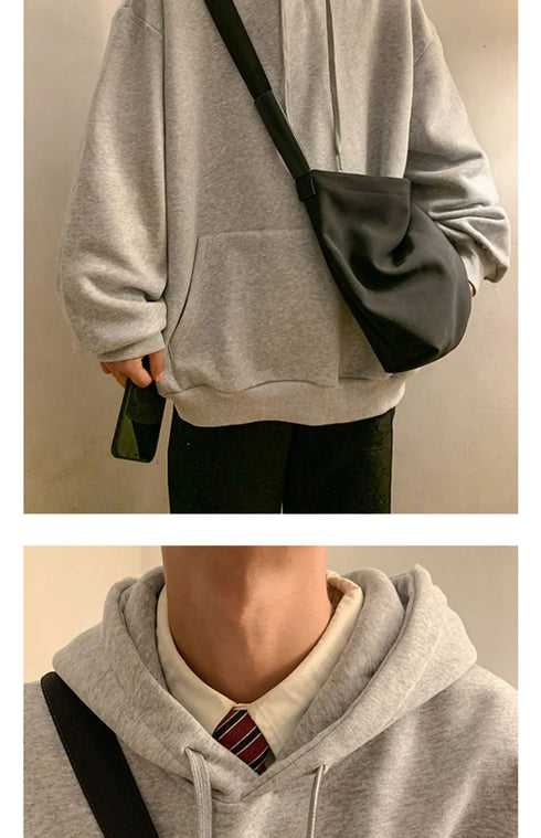 Men’s Oversized Hoodie – Casual Streetwear Hooded Sweatshirt for Spring & Fall | Loose Fit Harajuku Style Hoodie