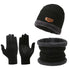 Warm Men's Winter Cashmere Knit Hat, Scarf and Glove Set - Windproof & Insulated for Cold Weather