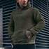 Men’s Plush Fleece Hoodie – Big & Tall Solid Color Zip-Up Sweatshirt | Lightweight Spring Casual Fuzzy Hoodie with Detachable Hood