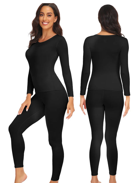 Women's Thermal Underwear Set - Lightweight Base Layer Long Johns for Cold Weather, Warm Pajama