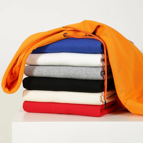 Men’s & Women’s Oversized Fleece Hoodie – 500g Thick Pullover | Unisex Loose Solid Hoodie for Autumn & Winter | Warm Casual Hooded Sweatshirt