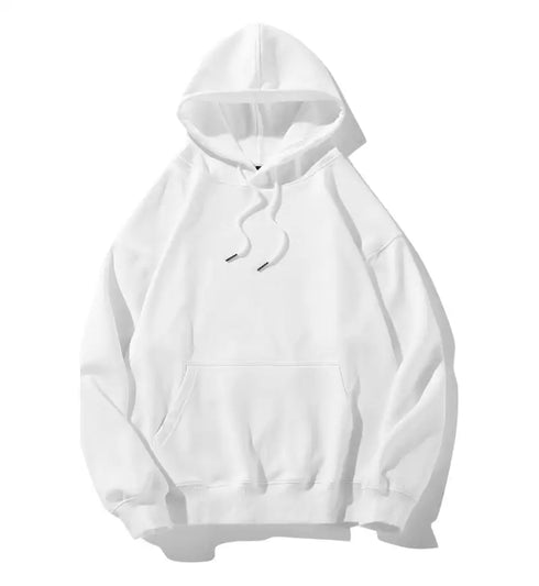 Men’s Heavy Cotton Hoodie – 100% Thick Fleece Pullover | Long Sleeve Loose Fit Winter Sweatshirt | Casual Gothic Plus Size Hooded Jacket