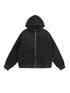 Unisex Full-Zip Hoodie Jacket with Integrated 3D Backpack | Travel-Ready Punk Style Lightweight Sweatshirt