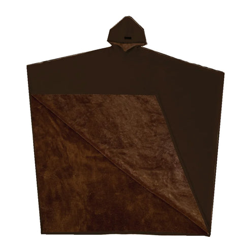 Oversize Men's High Street Long-Line Cloak Robe Hoodie | Solid Color Urban Pullover Sweatshirt