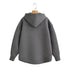 Women's Heavyweight Full-Zip Hoodie Sweatshirt | High Street Loose Fit Autumn/Winter Jacket | Solid Color with Pockets