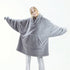 Oversized Fleece Wearable Blanket Hoodie – Double-Faced Warm Winter Pullover with Large Pocket | Unisex Cozy Sweatshirt Robe for Women & Men