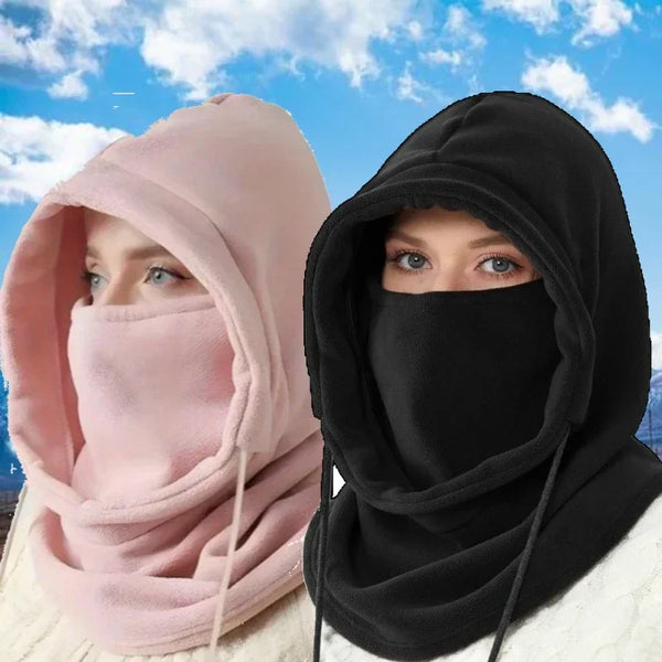 Warm Winter Balaclava Hood Scarf - Windproof Neck Gaiter for Skiing, Snowboarding & Cold Weather