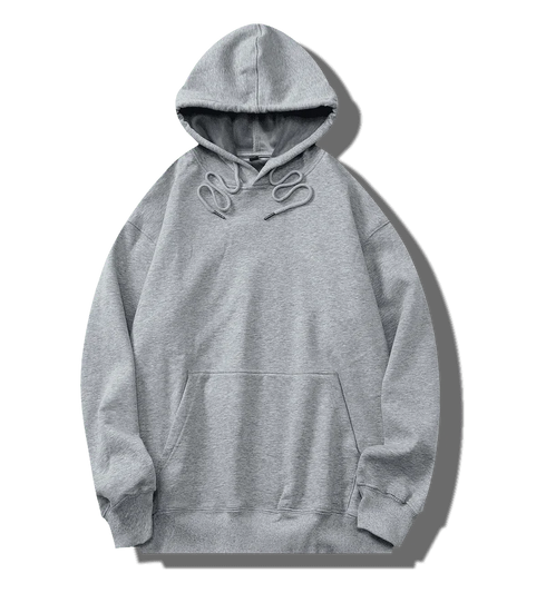 Men’s Heavy Cotton Hoodie – 100% Thick Fleece Pullover | Long Sleeve Loose Fit Winter Sweatshirt | Casual Gothic Plus Size Hooded Jacket