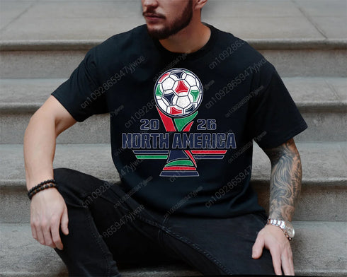 North America 2026 Soccer T-Shirt, USA Mexico Canada Game Day Tee for Men and Women