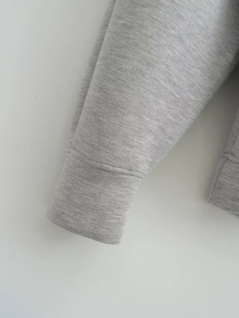 Women's Heavyweight Full-Zip Hoodie Sweatshirt | High Street Loose Fit Autumn/Winter Jacket | Solid Color with Pockets