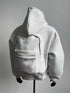 Unisex Full-Zip Hoodie Jacket with Integrated 3D Backpack | Travel-Ready Punk Style Lightweight Sweatshirt
